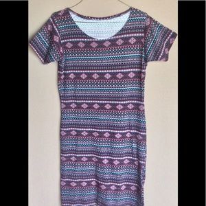 Beautiful purple toned  dress with hints of blue